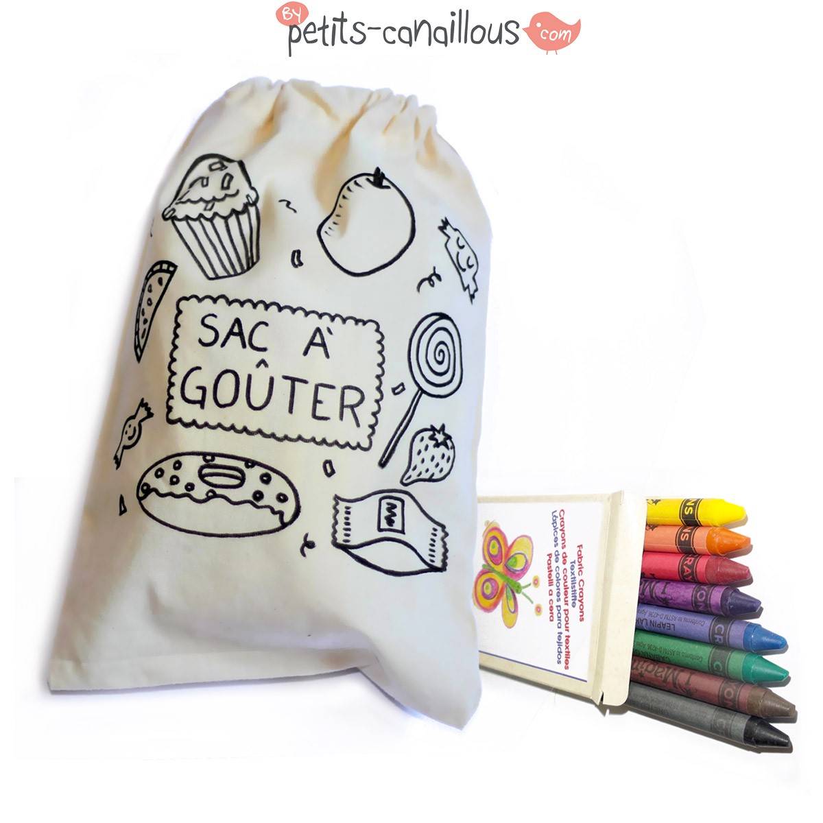 Sac A Gouter A Dessiner Feutres Petits Canaillous Parents Bio
