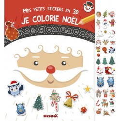 Mes petits Stickers 3D - Je colorie Noël Hemma